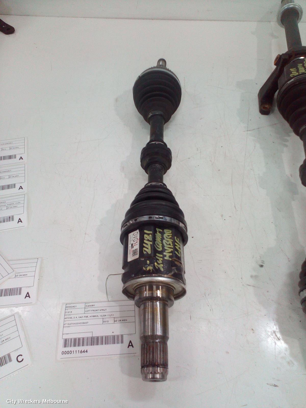 TOYOTA CAMRY LEFT FRONT STRUT, AHV40, 2.4, 2AZ-FXE, HYBRID, 12/2009 - 11/2011 - Image 2