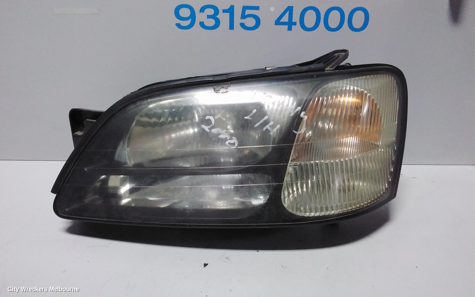 SUBARU LIBERTY LEFT HEADLAMP, 3RD GEN, BLACK INSERT, 11/1998 - 06/2001 - Image 2