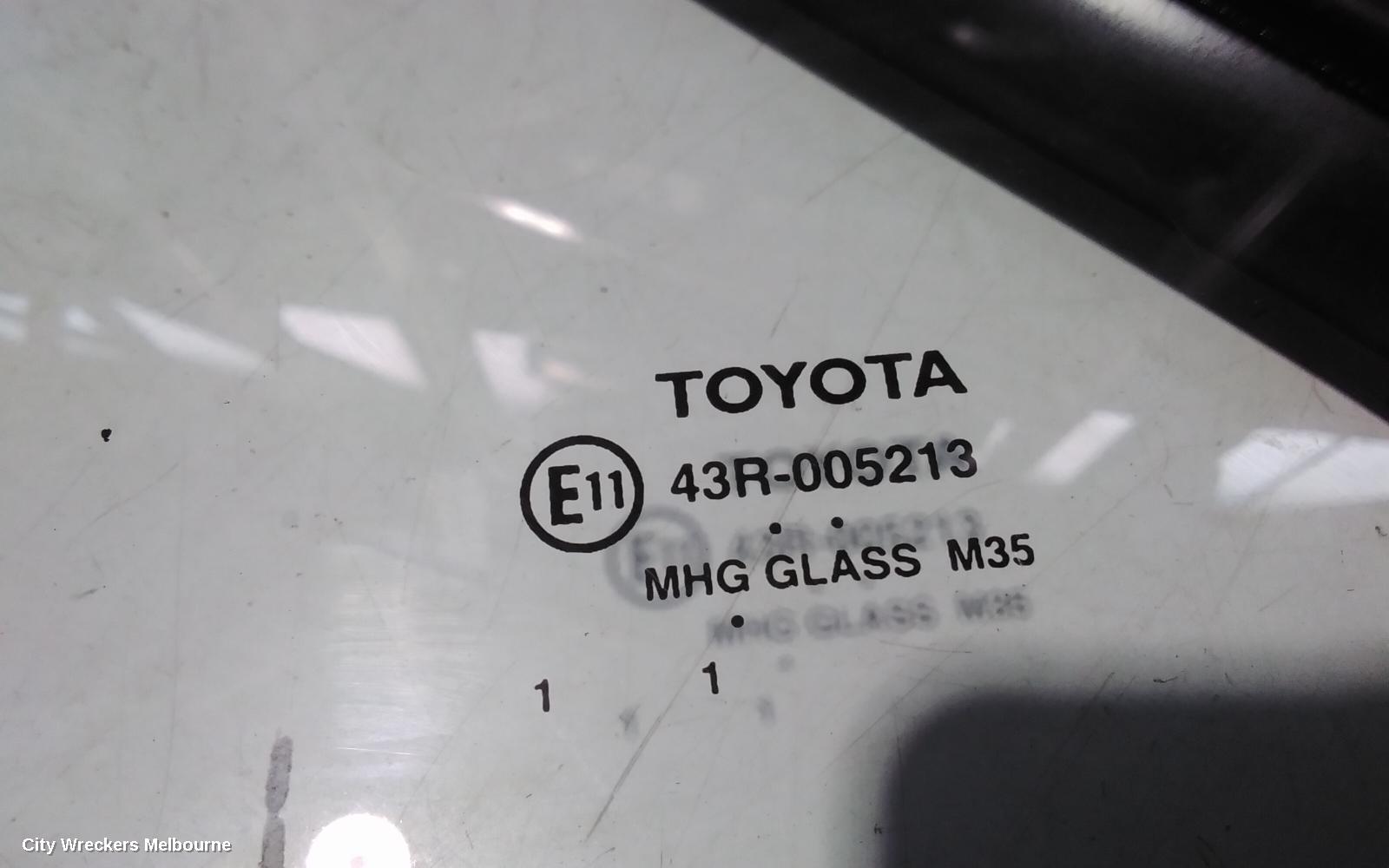 TOYOTA CAMRY LEFT REAR 1/4 DOOR GLASS, ASV50/AVV50, 12/2011 - 05/2015 - Image 2