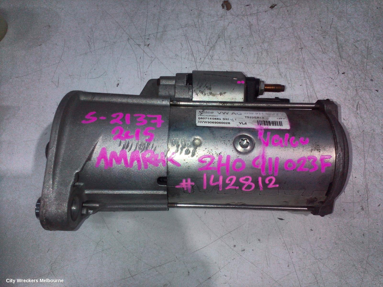 VOLKSWAGEN AMAROK STARTER, DIESEL, 2.0, 2H, 10/2010 - 09/2022 - Image 1
