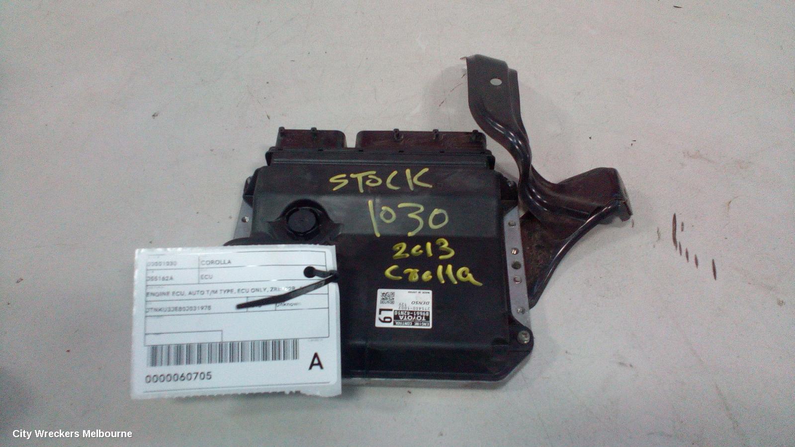 TOYOTA COROLLA ECU, ENGINE ECU, AUTO T/M TYPE, ECU ONLY, ZRE182R, 10/2012 - 06/2018 - Image 2