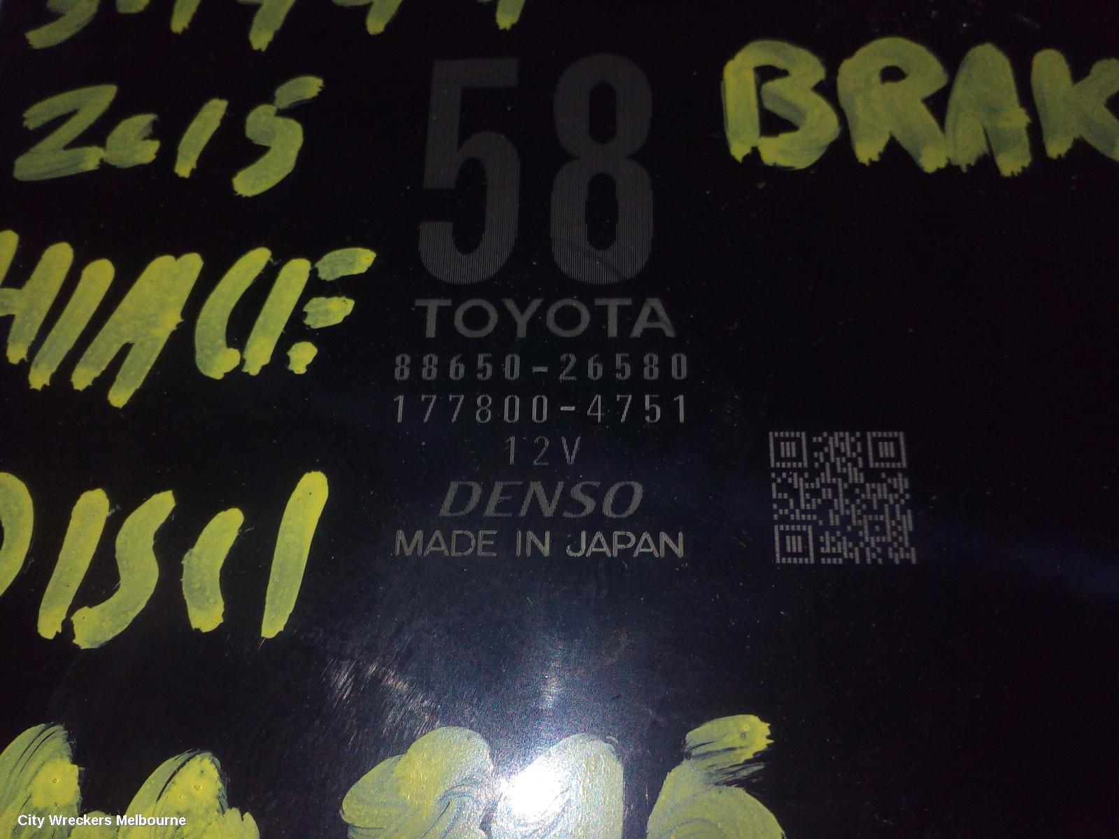 TOYOTA HIACE, TRH/KDH 03/2005 - 04/2019, AC CONTROL MODULE NO 58      177800-4751 : 100895 - Image 2