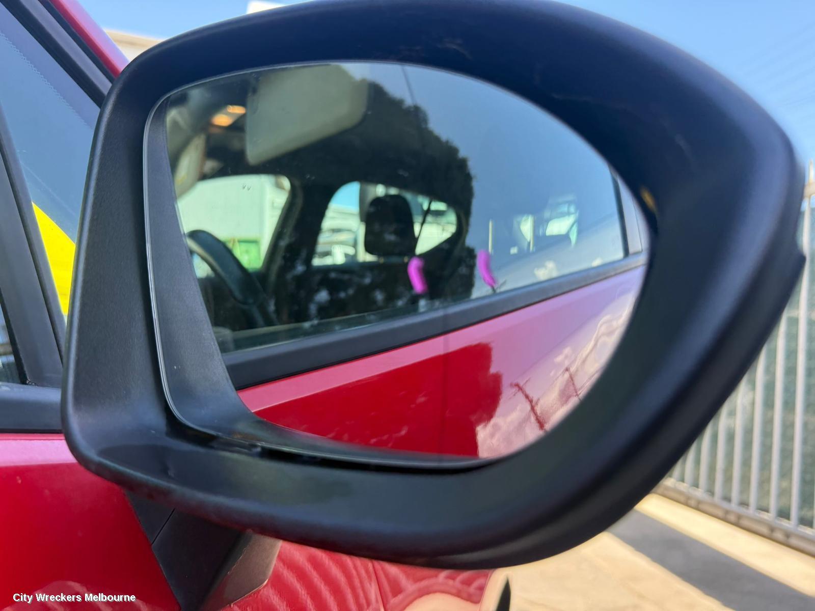 HOLDEN ASTRA RIGHT DOOR MIRROR, BK, 5DR HATCH, MANUAL FOLDING TYPE, 09/2016 ONWARDS - Image 2