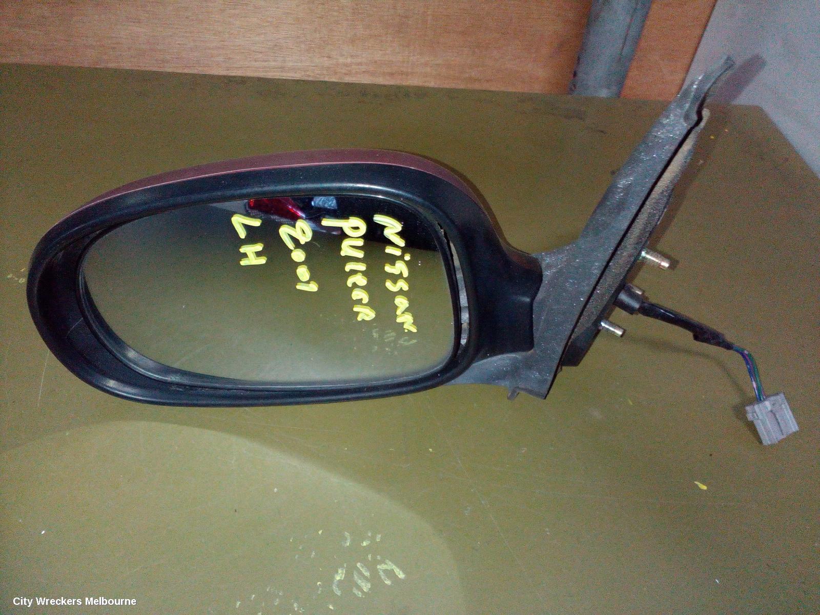 NISSAN PULSAR LEFT DOOR MIRROR, N16, SEDAN, COLOUR CODED, 07/2000 - 07/2003 - Image 1
