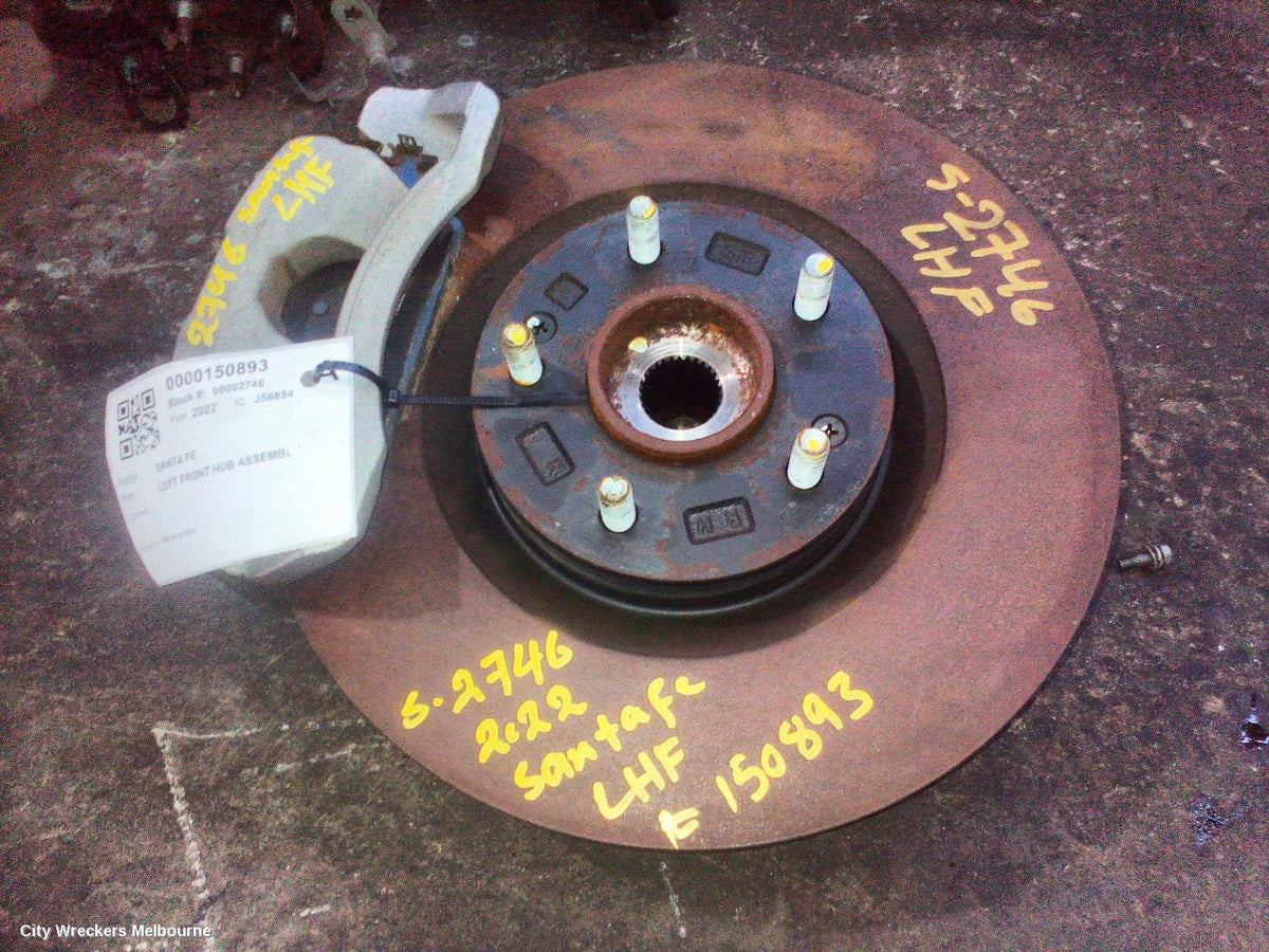 HYUNDAI SANTA FE LEFT FRONT HUB ASSEMBLY, TM, 03/2018 - 10/2023 - Image 1