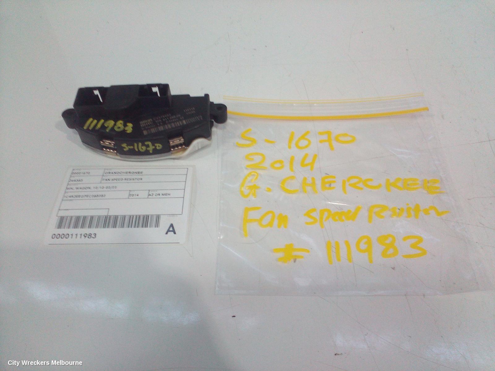 JEEP GRANDCHEROKEE FAN SPEED RESISTOR, WK, WAGON, 10/2010 - 02/2022 - Image 1