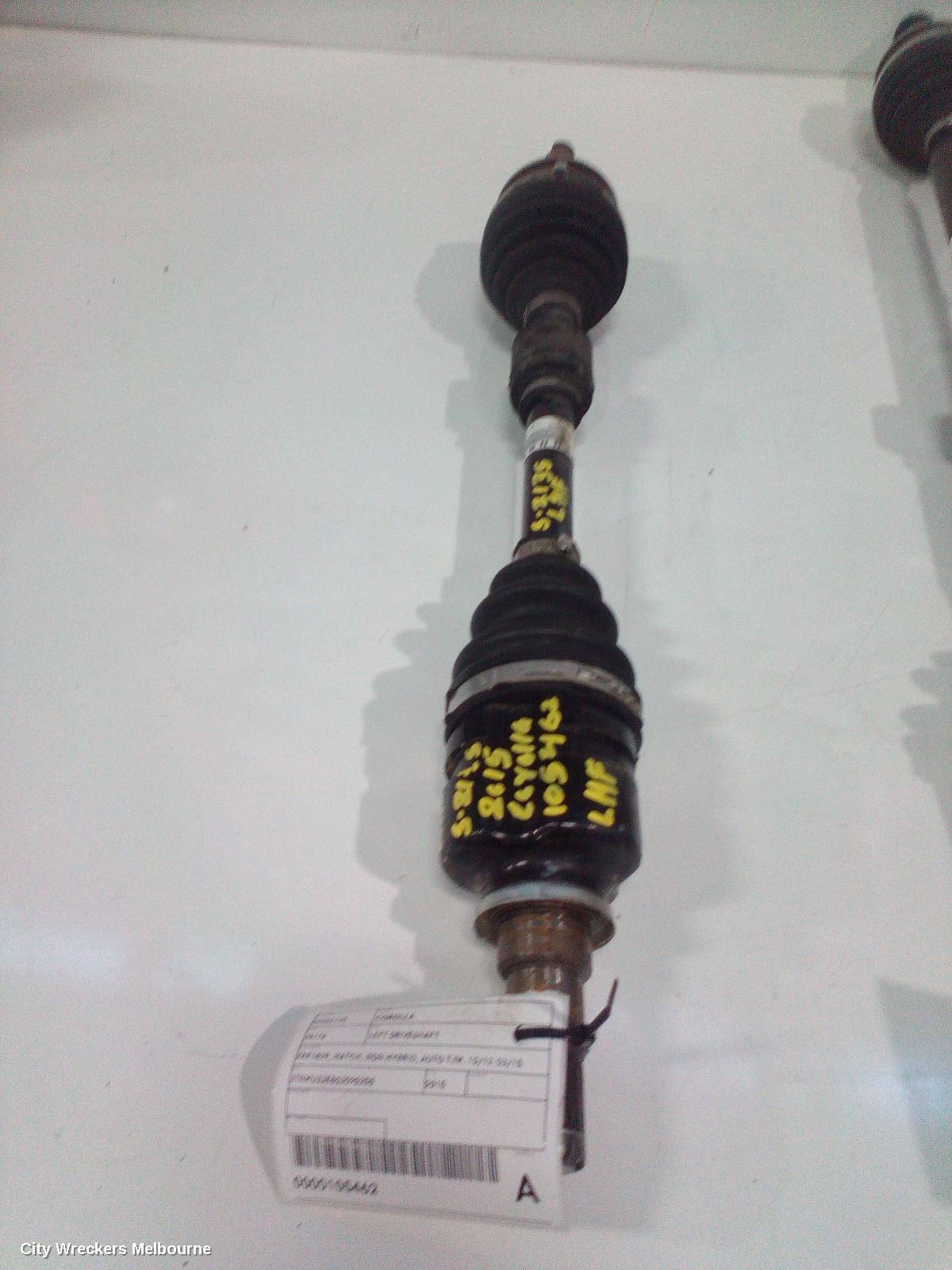 TOYOTA COROLLA LEFT DRIVESHAFT, ZRE182R, HATCH, NON HYBRID, AUTO T/M, 10/2012 - 03/2015 - Image 1