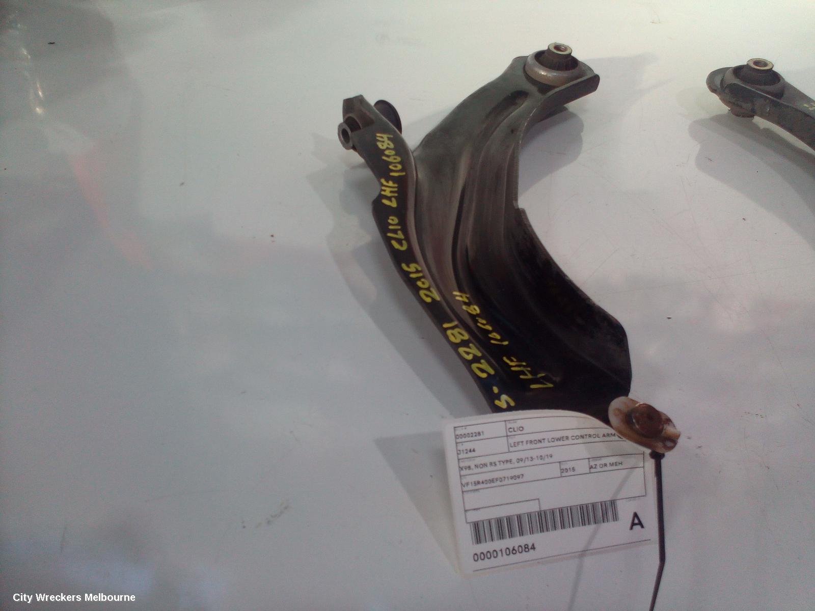 RENAULT CLIO LEFT FRONT LOWER CONTROL ARM, X98, NON RS TYPE, 09/2013 - 10/2019 - Image 2