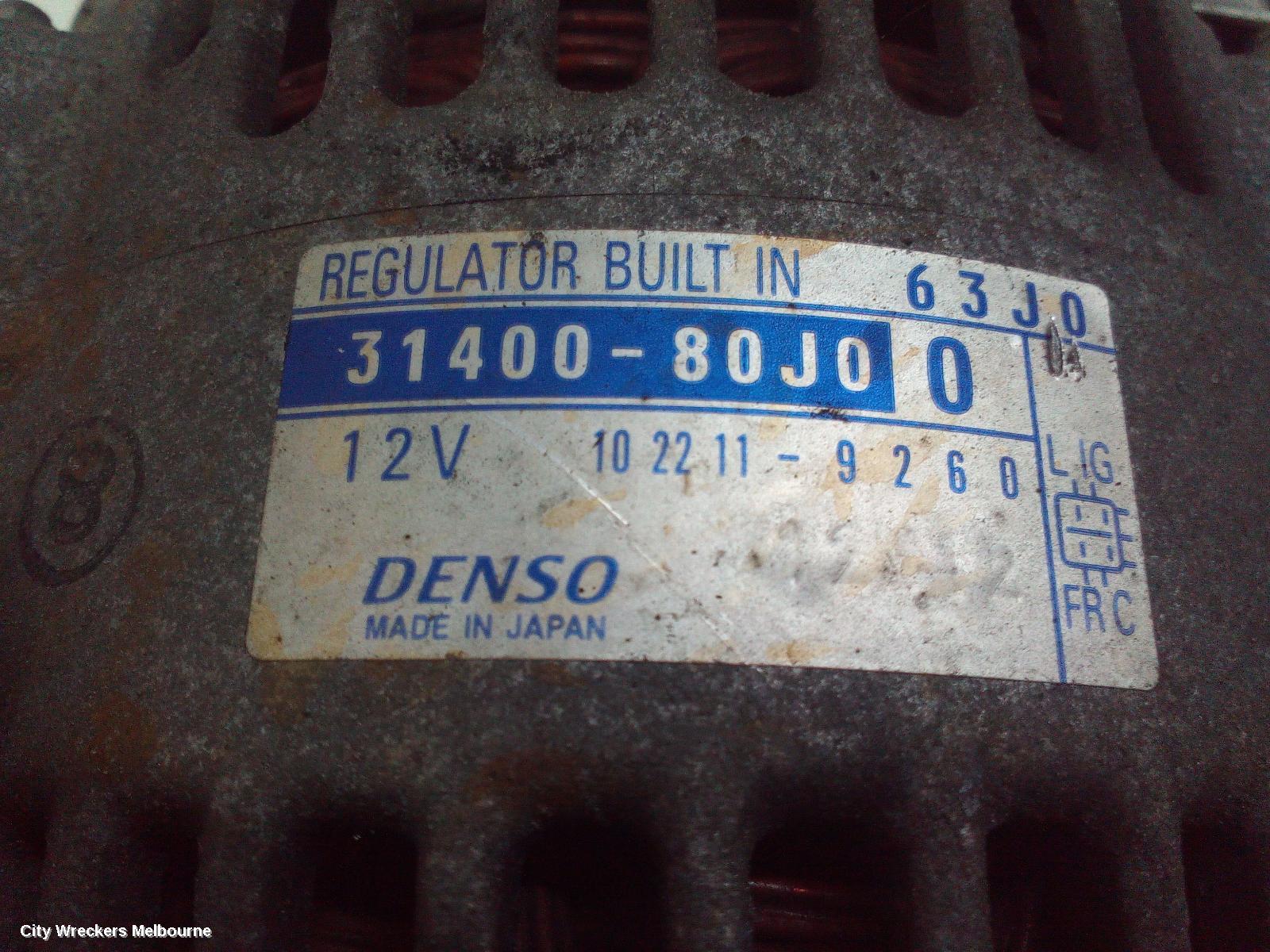 SUZUKI SWIFT ALTERNATOR, 1.5, RS415, P/N 31400-63J00, 4 PIN SQUARE PLUG TYPE, 10/2006 - 02/2011 - Image 2