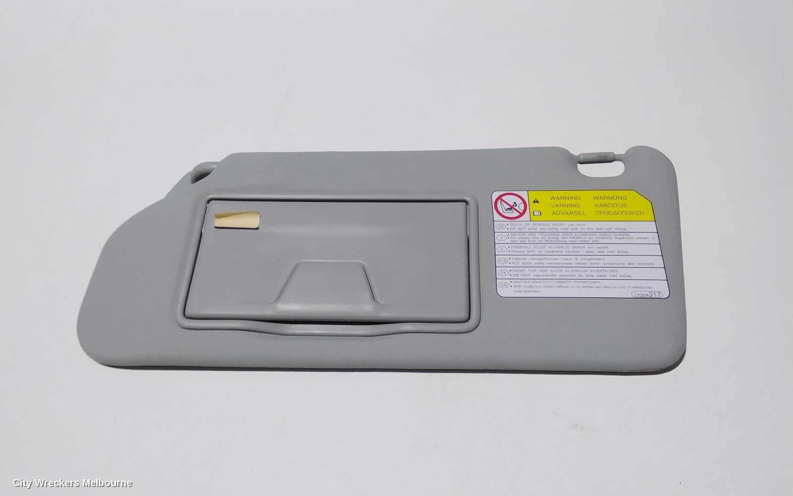 MITSUBISHI ASX SUNVISOR, XA, LH SIDE, 07/2010 - 08/2012 - Image 1