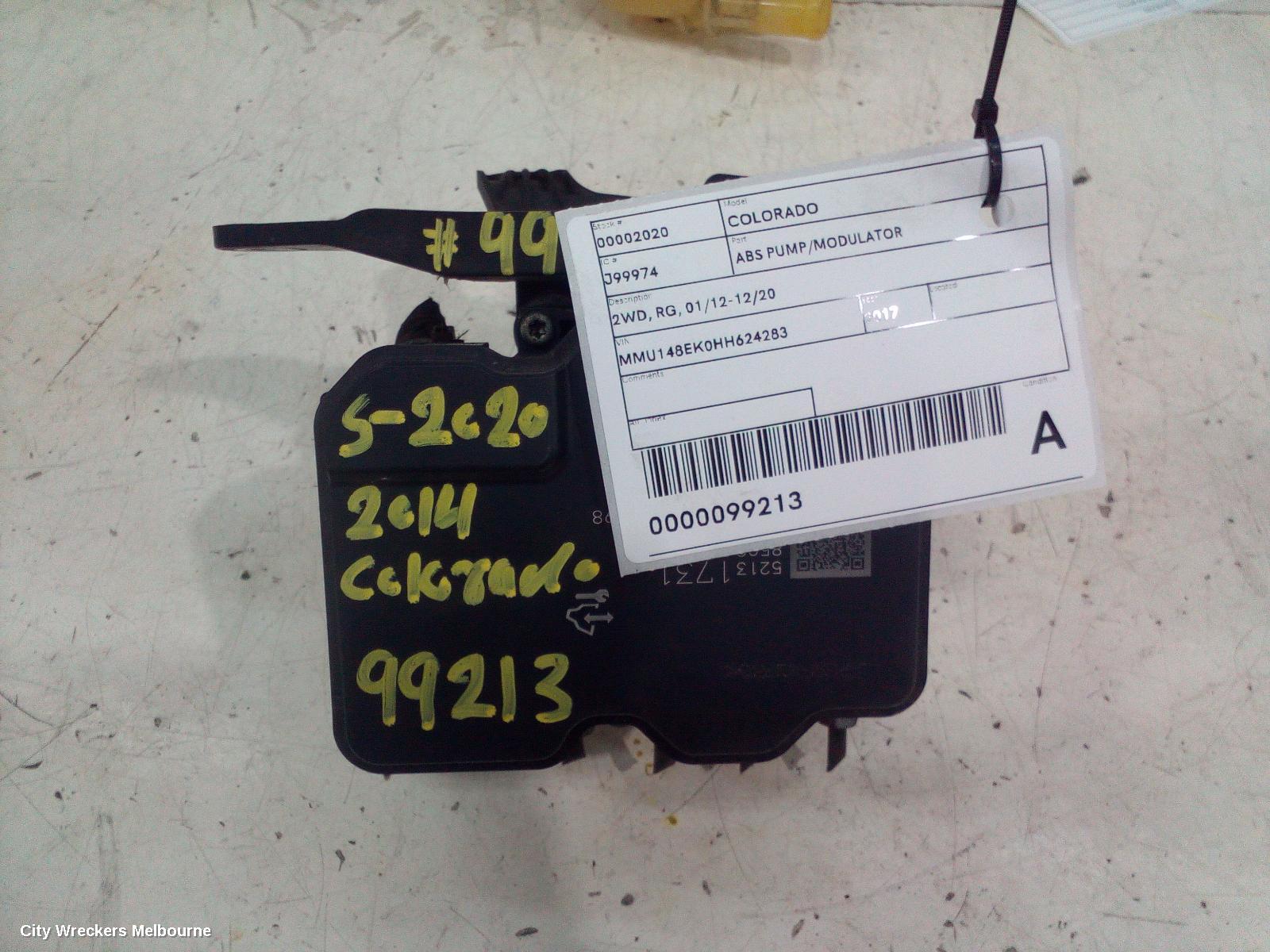 HOLDEN COLORADO ABS PUMP/MODULATOR, RG/RG7, P/N 52131731, 12/2012 - 12/2020 - Image 1
