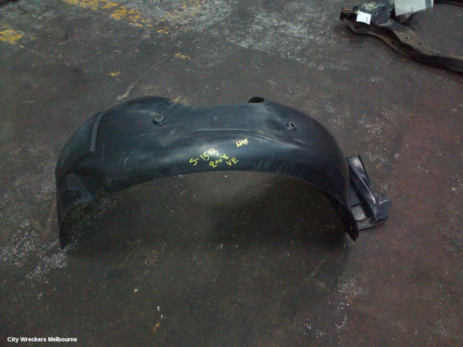 HOLDEN COMMODORE LEFT GUARD LINER, VE, FRONT, 08/2006 - 04/2013 - Image 1