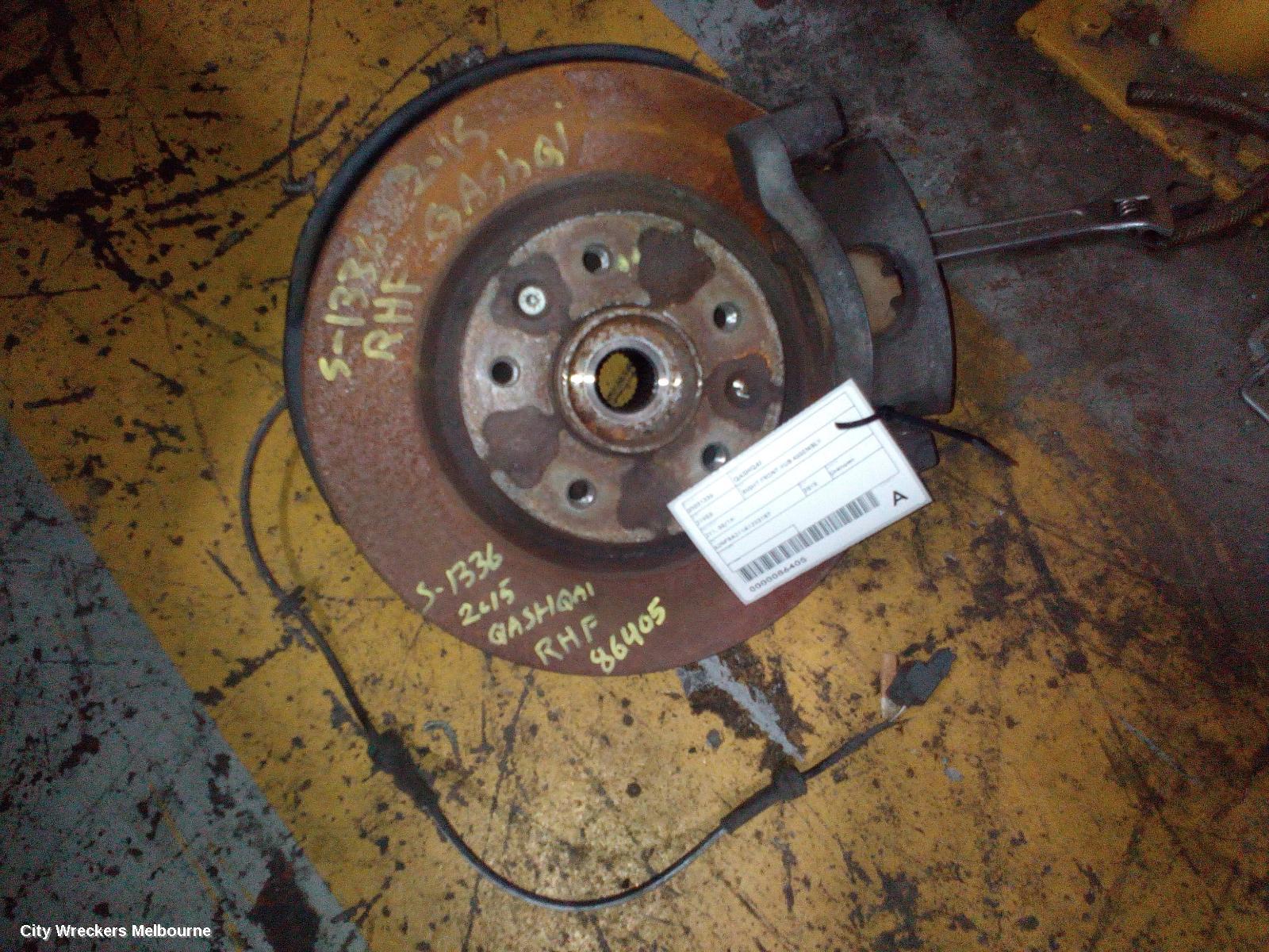 NISSAN QASHQAI RIGHT FRONT HUB ASSEMBLY, J11, 12/2013 - 07/2021 - Image 1