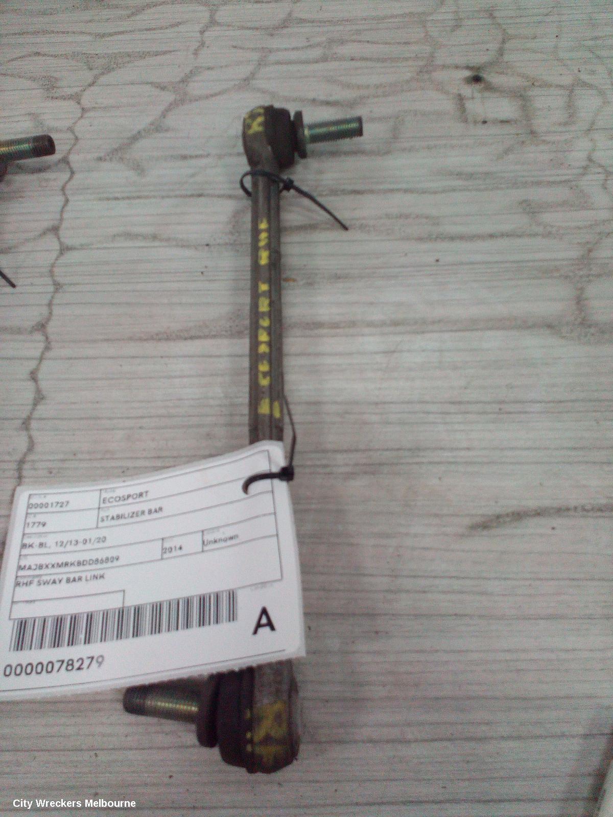 FORD ECOSPORT STABILISER BAR, BK-BL, 11/2013 - 01/2020 - Image 1
