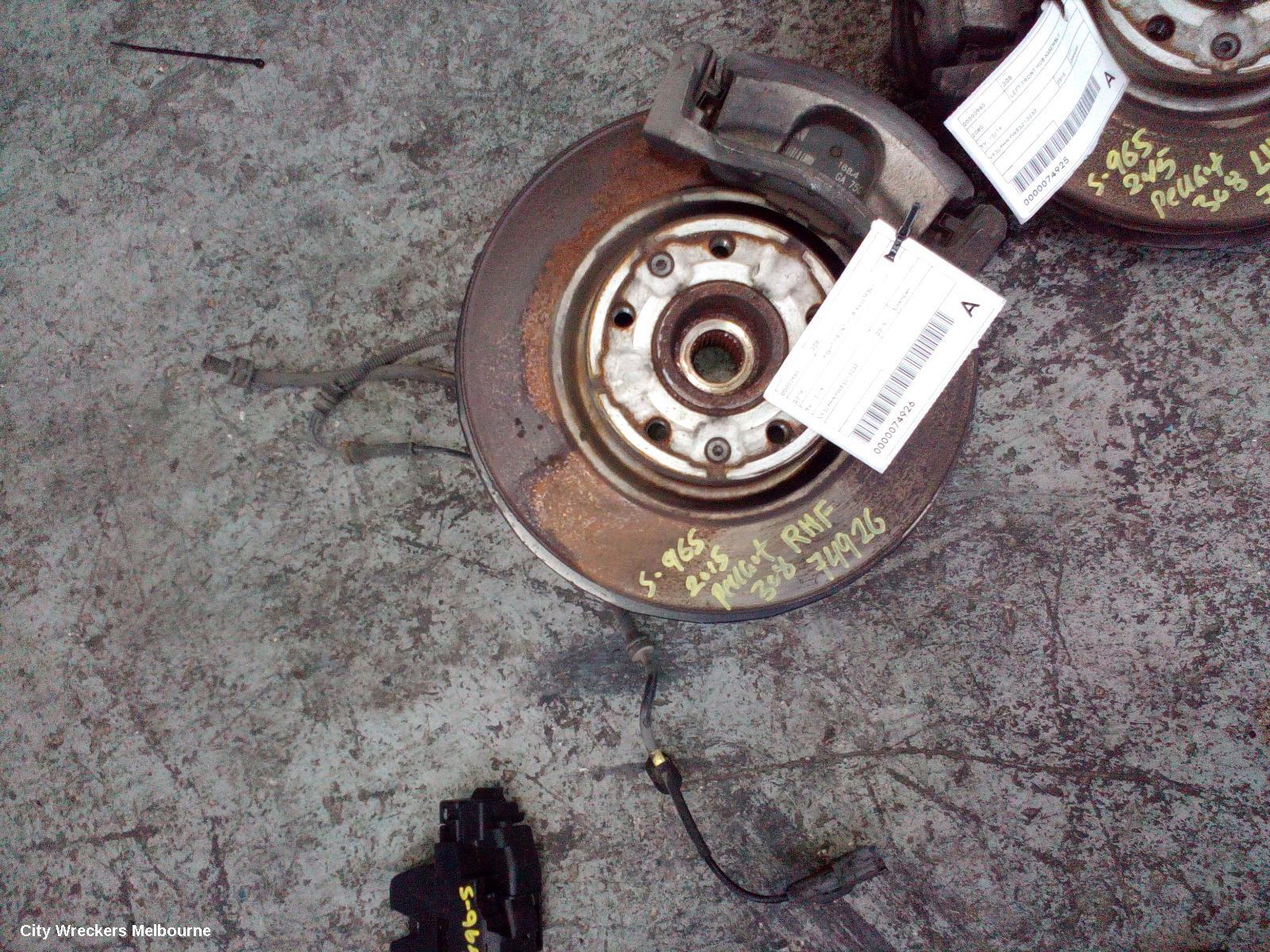 PEUGEOT 308 RIGHT FRONT HUB ASSEMBLY, T9, 10/2014 - 05/2021 - Image 1