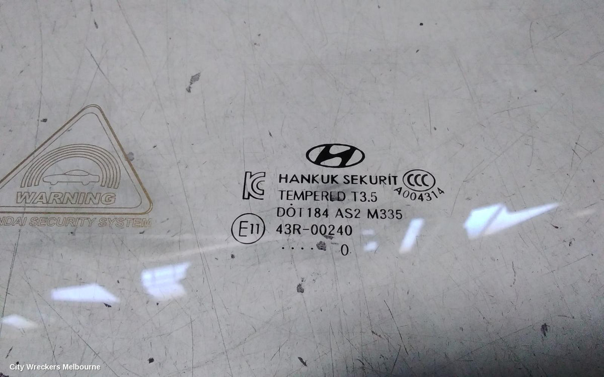 HYUNDAI ILOAD/IMAX LEFT FRONT DOOR WINDOW, TQ, 11/2007 - 03/2021 - Image 3