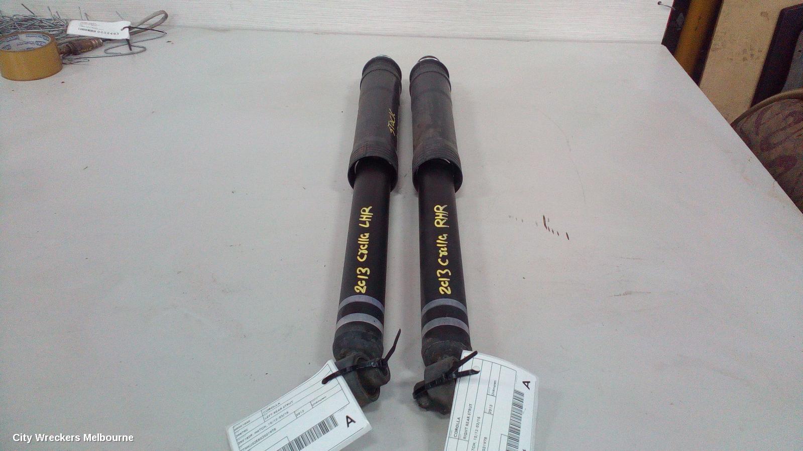 TOYOTA COROLLA LEFT REAR STRUT, ZRE182R, HATCH, 10/2012 - 03/2015 - Image 1