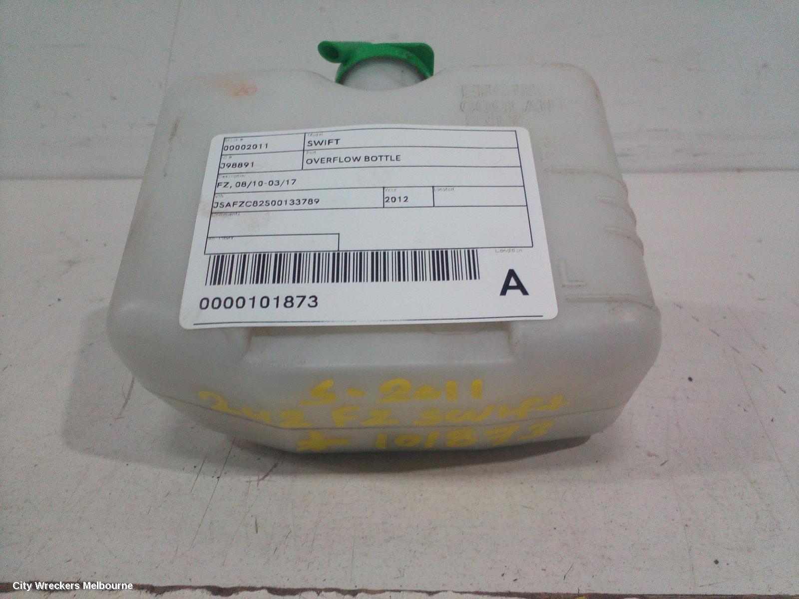 SUZUKI SWIFT OVERFLOW BOTTLE, FZ, 08/2010 - 03/2017 - Image 2