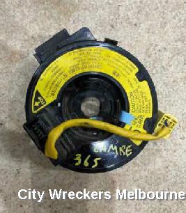 TOYOTA CAMRY AIRBAG MODULE/SENSOR, CLOCKSPRING, SK36, W/ CONTROLS ON STEERING WHEEL, YELLOW PLUG TYPE, 08/2002 - 05/2006 - Image 1