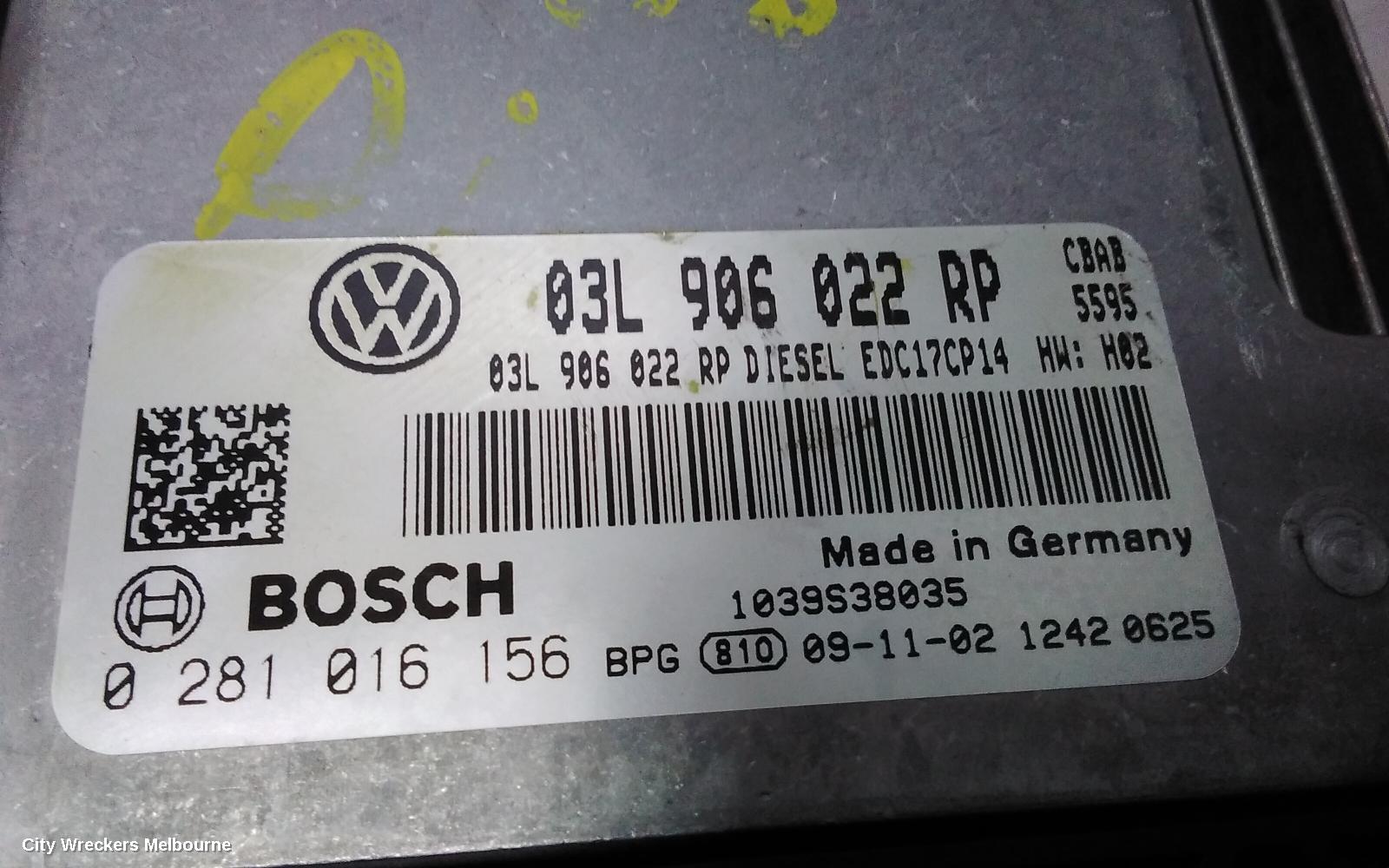 VOLKSWAGEN TIGUAN ECU, ENGINE ECU, DIESEL, 2.0, AUTO, ECU ONLY, 5N, 05/2008 - 08/2016 - Image 3