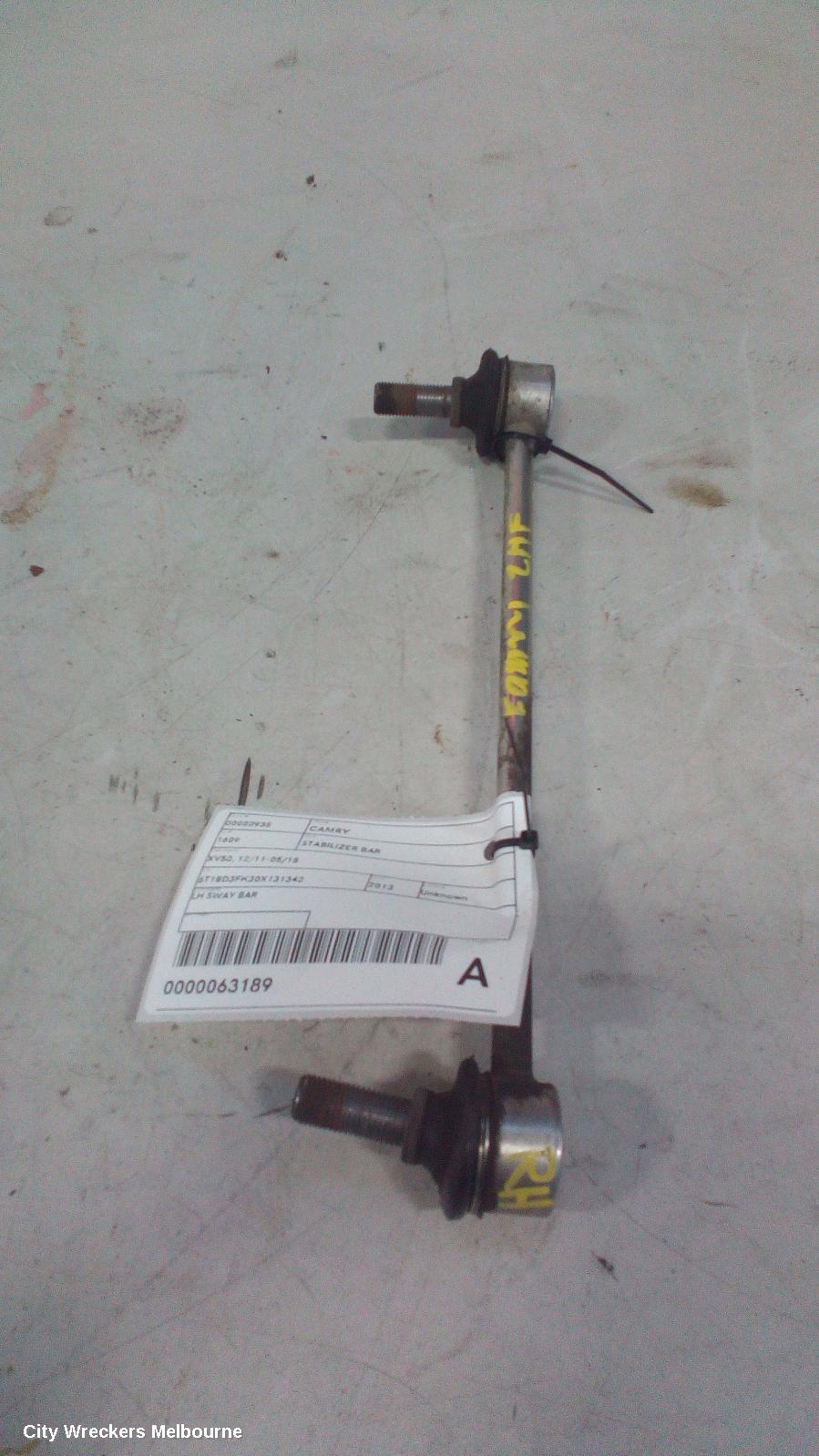 TOYOTA CAMRY STABILISER BAR, XV50, 12/2011 - 05/2015 - Image 1