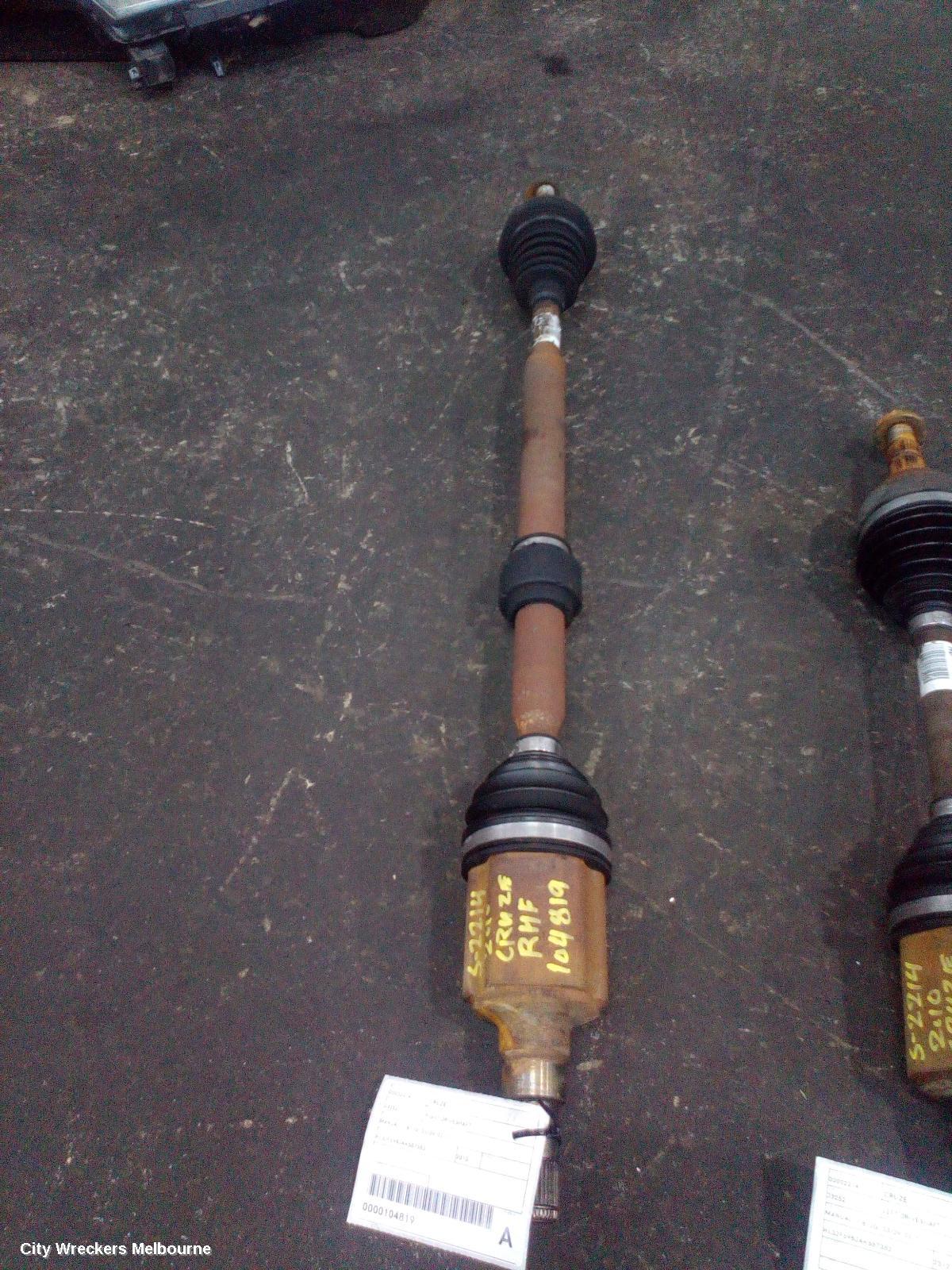HOLDEN CRUZE RIGHT DRIVESHAFT, MANUAL, 1.8, JG, 03/2009 - 02/2011 - Image 2