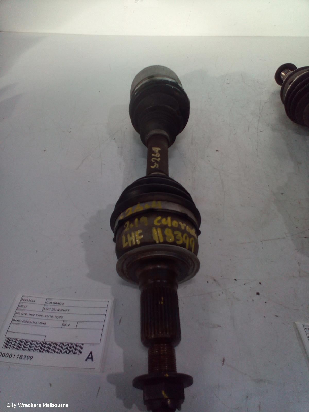HOLDEN COLORADO LEFT DRIVESHAFT, RG, UTE, NUT TYPE, 07/2016 - 12/2020 - Image 2
