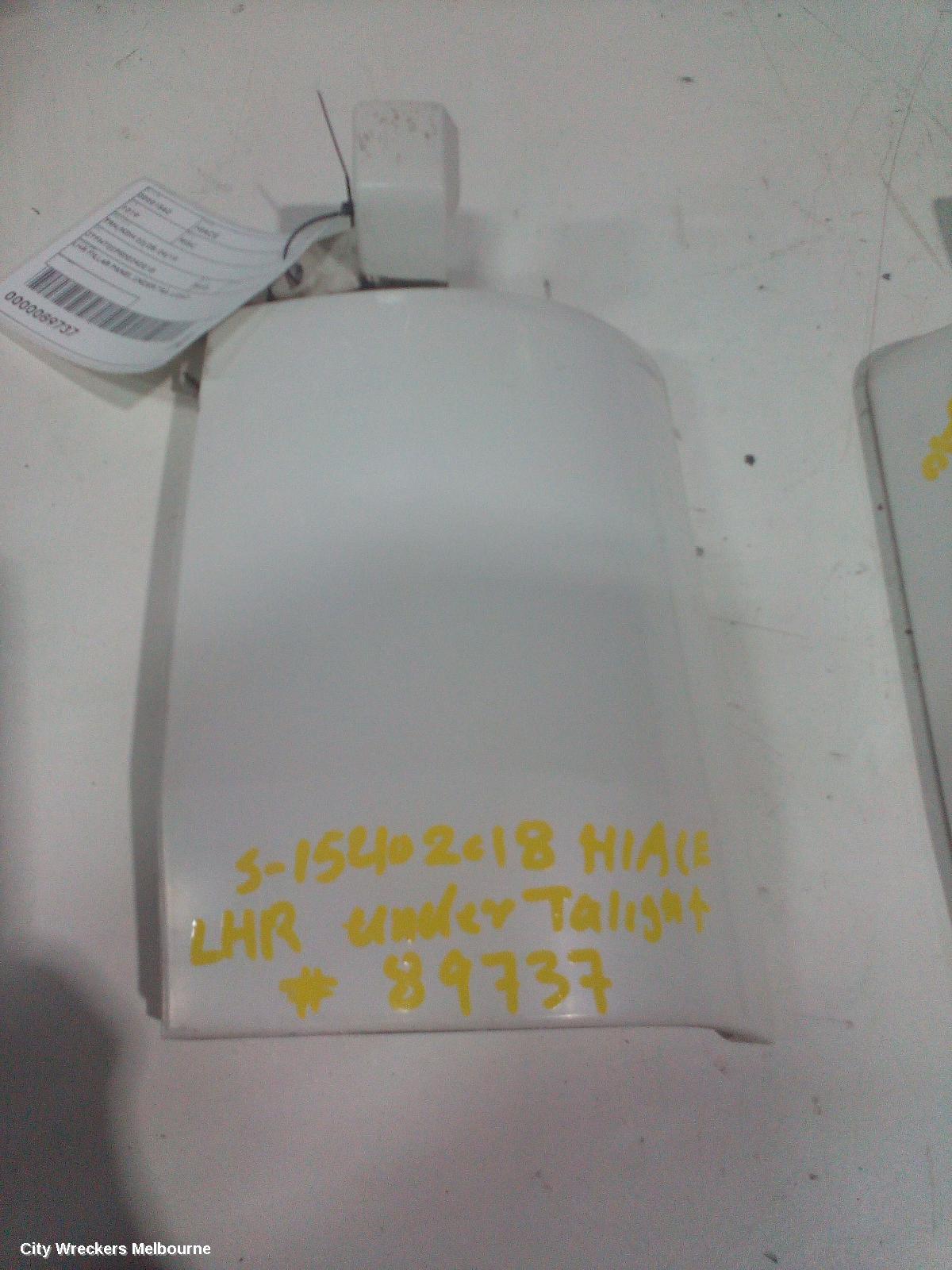 TOYOTA HIACE, TRH/KDH 03/2005 - 04/2019, LHR FILLAR PANEL UNDER TAIL LIGHT: 89737 - Image 2