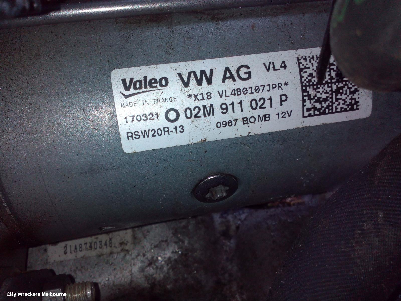 VOLKSWAGEN CRAFTER STARTER, DIESEL, 2.0, DAVA CODE, VALEO, 2.2KW, SY1, 08/2017 ONWARDS - Image 2