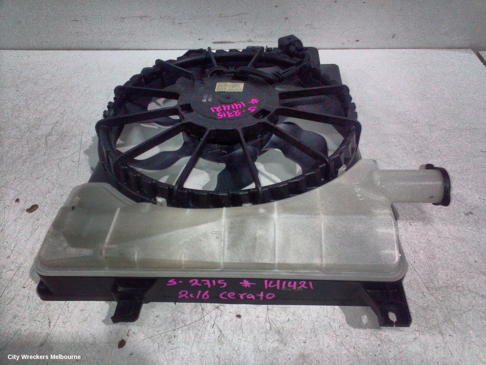 KIA CERATO FAN, RADIATOR FAN, 2.0, PETROL, YD, 03/2016 - 05/2018 - Image 1