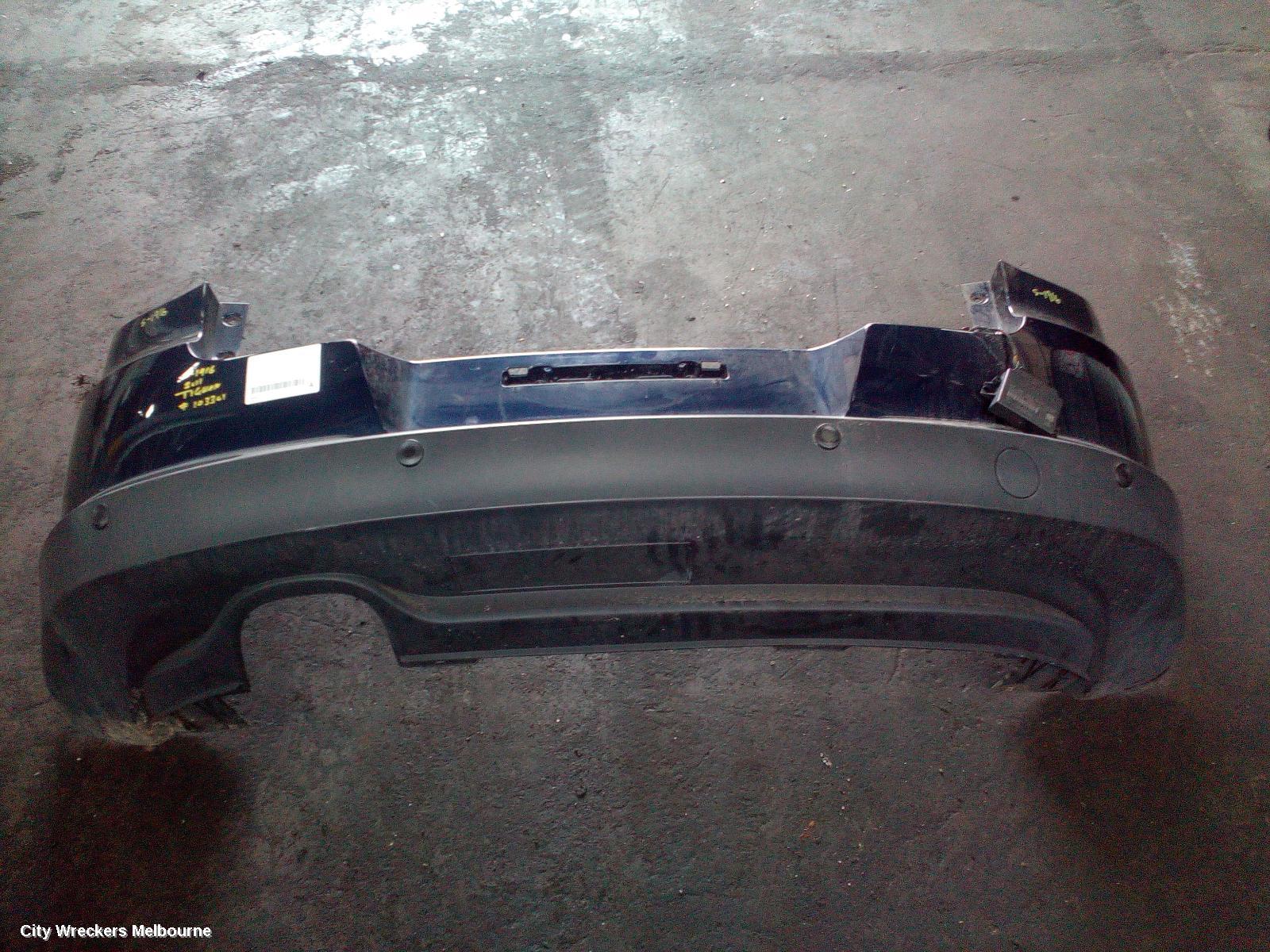 VOLKSWAGEN TIGUAN REAR BUMPER, BUMPER BAR (COMPLETE), 5N, W/ PARK SENSOR TYPE, 05/2008 - 06/2011 - Image 1