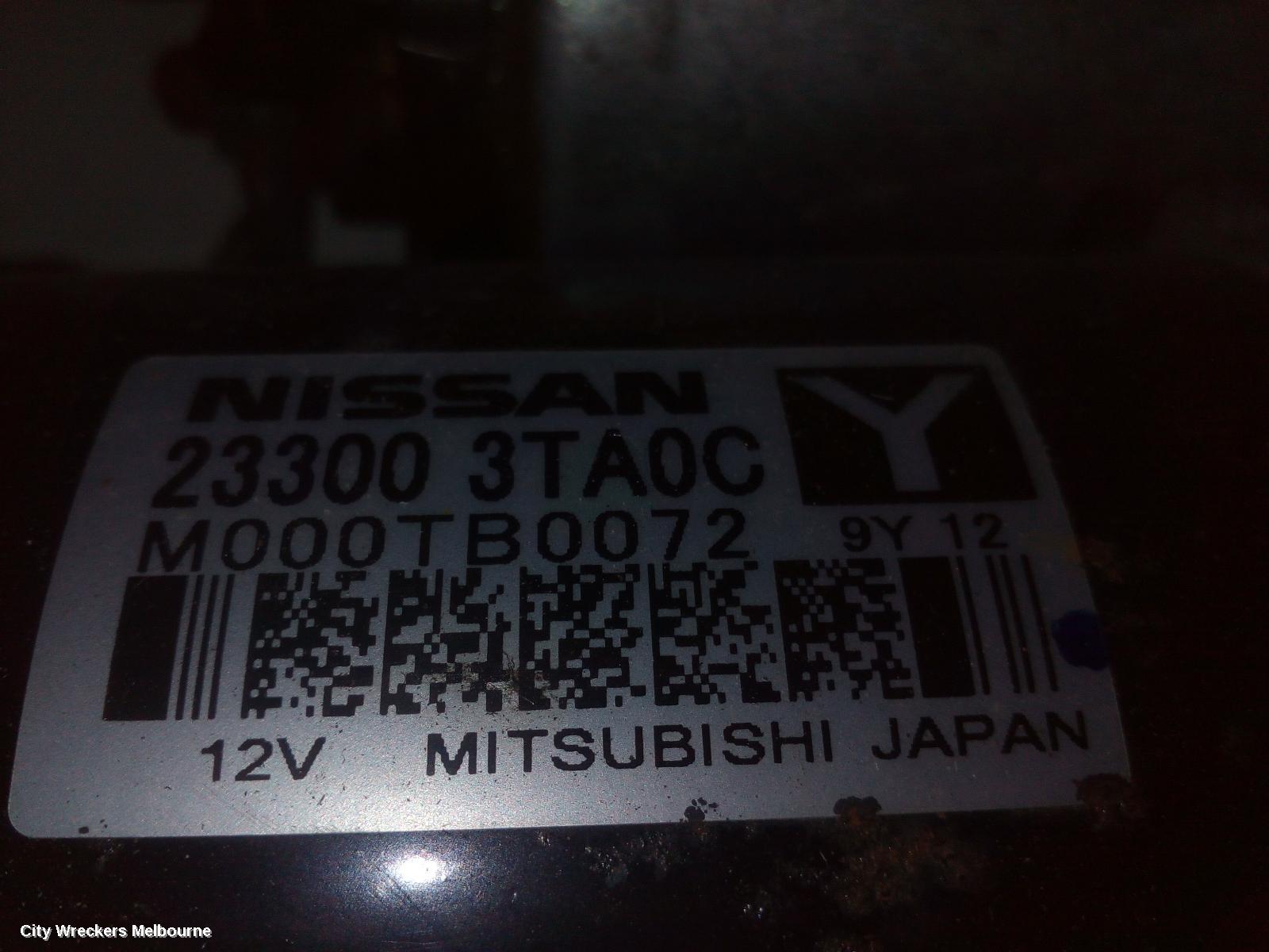 NISSAN XTRAIL STARTER, PETROL, 2.5, QR25DE, AUTO T/M, W/ LONG SNOUT TYPE, T32, 02/2014 ONWARDS - Image 2