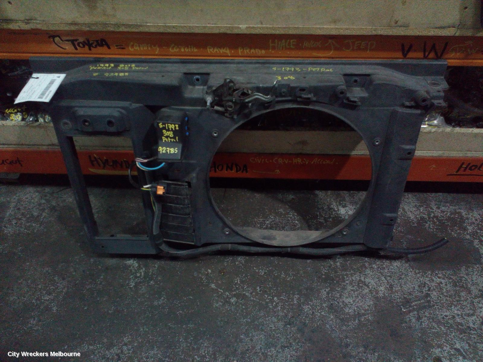 PEUGEOT 308 FAN SHROUD, T7, 09/2007 - 01/2014 - Image 1