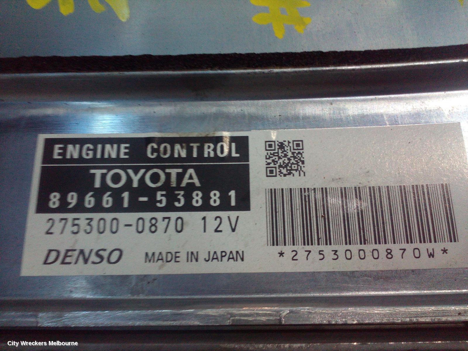 LEXUS IS250/IS250C ECU, ENGINE ECU, AUTO T/M, IS250/IS250C/IS350/ISF, ECU ONLY, P/N 8966153881, GSE20R/GSE21R/USE20R, 11/2005 - 12/2014 - Image 1