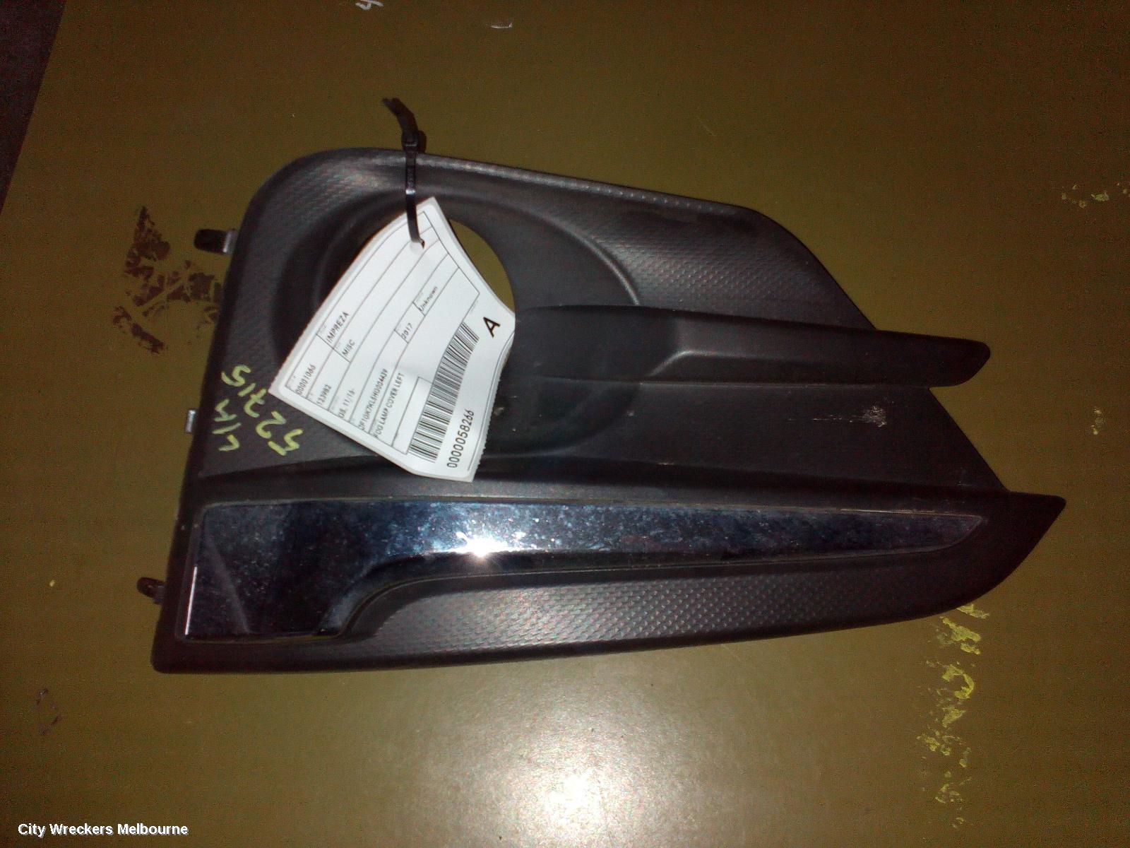 SUBARU IMPREZA, G5, 09/2016 - 09/2023, FOG LAMP COVER LEFT: 58266 - Image 2