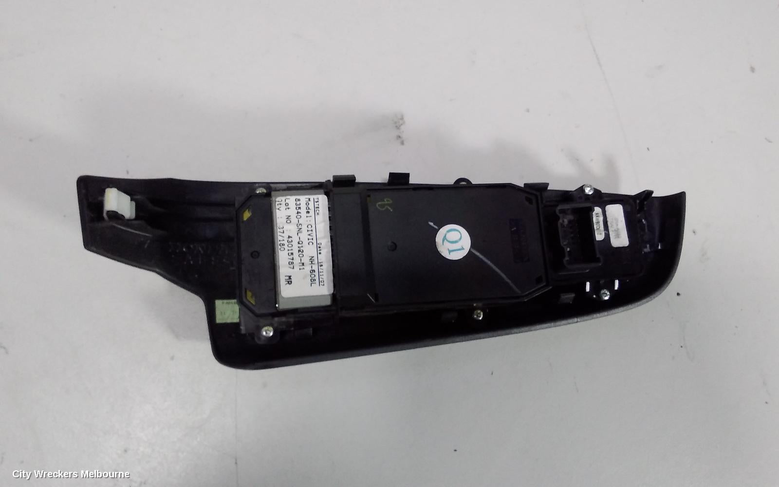 HONDA CIVIC PWR DR WIND SWITCH, RH FRONT (MASTER SWITCH), SEDAN, 8TH GEN, 02/2006 - 12/2011 - Image 2