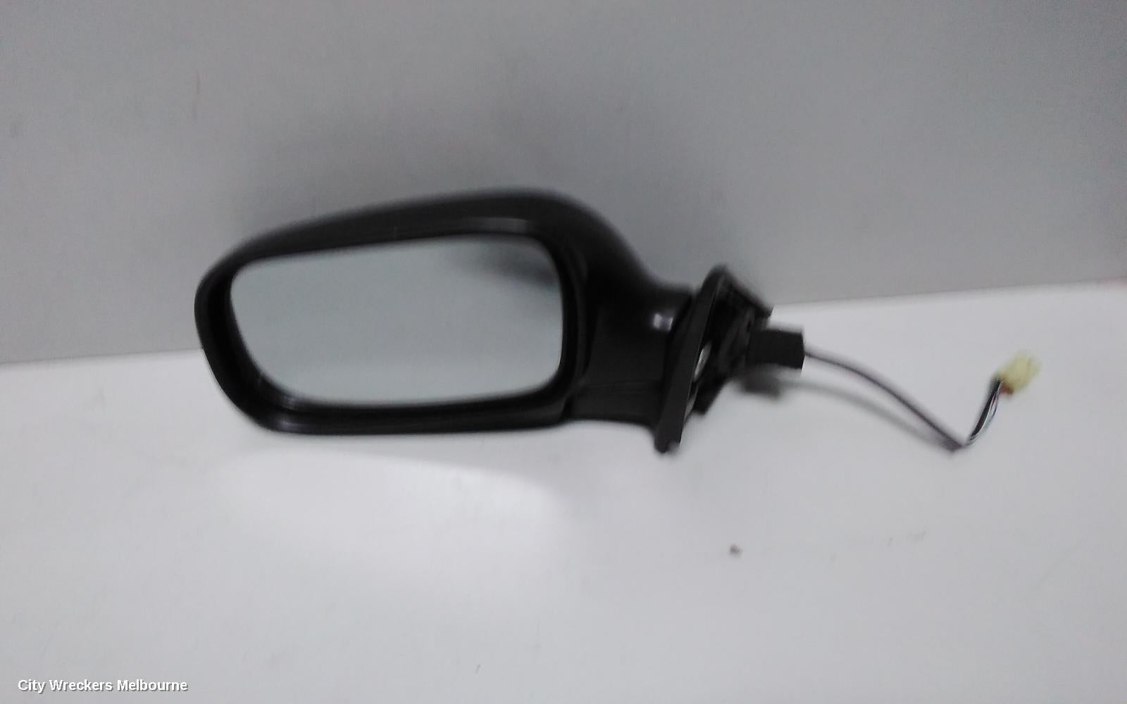 SUBARU FORESTER LEFT DOOR MIRROR, NON TURBO, BLACK, 1 PIECE BACKING TYPE, 07/2002 - 08/2003 - Image 2