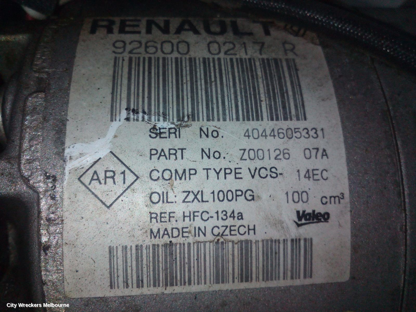 RENAULT CLIO A/C COMPRESSOR, X98, 0.9/1.2, PETROL, 09/2013 - 10/2019 - Image 1