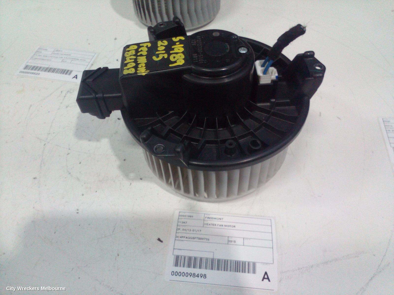 FIAT FREEMONT HEATER FAN MOTOR, JF, 04/2013 - 01/2017 - Image 3