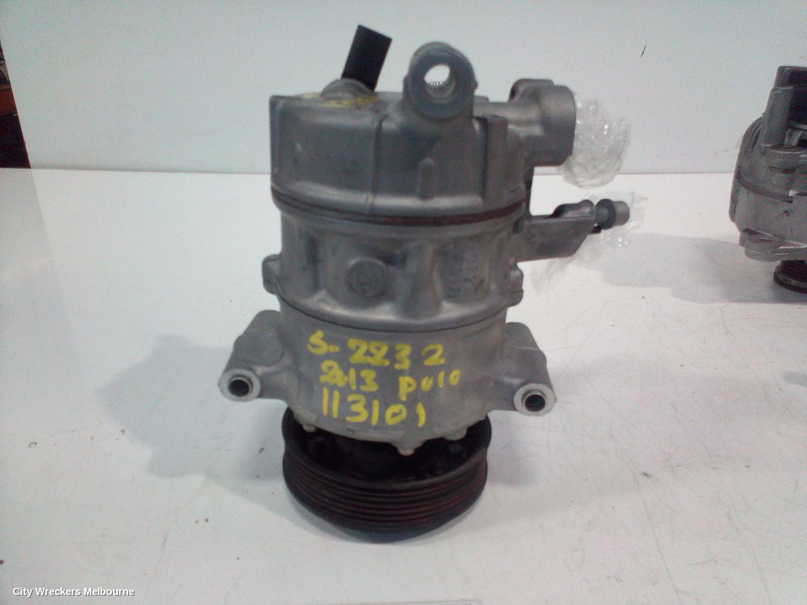 VOLKSWAGEN POLO A/C COMPRESSOR, 6R, 1.4, PETROL, TURBO/SCHARGED, 05/2010 - 05/2014 - Image 2