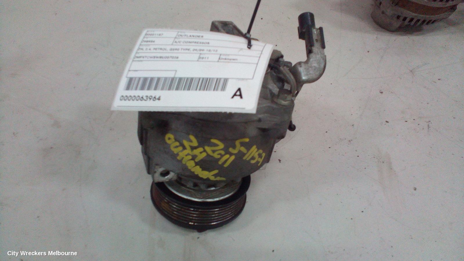 MITSUBISHI OUTLANDER A/C COMPRESSOR, ZH, 2.4, PETROL, QS90 TYPE, 09/2009 - 10/2012 - Image 2