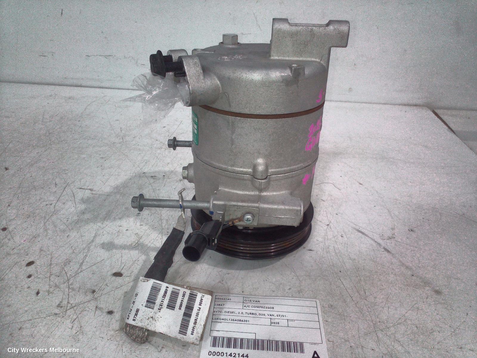 LDV G10 A/C COMPRESSOR, SV7C, DIESEL, 2.0, TURBO, D20, VAN, 07/2021 ONWARDS - Image 2