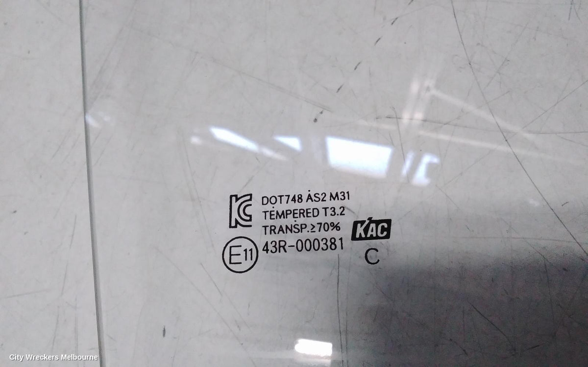 HYUNDAI ACCENT RIGHT FRONT DOOR WINDOW, RB, 05/2011 - 12/2019 - Image 3