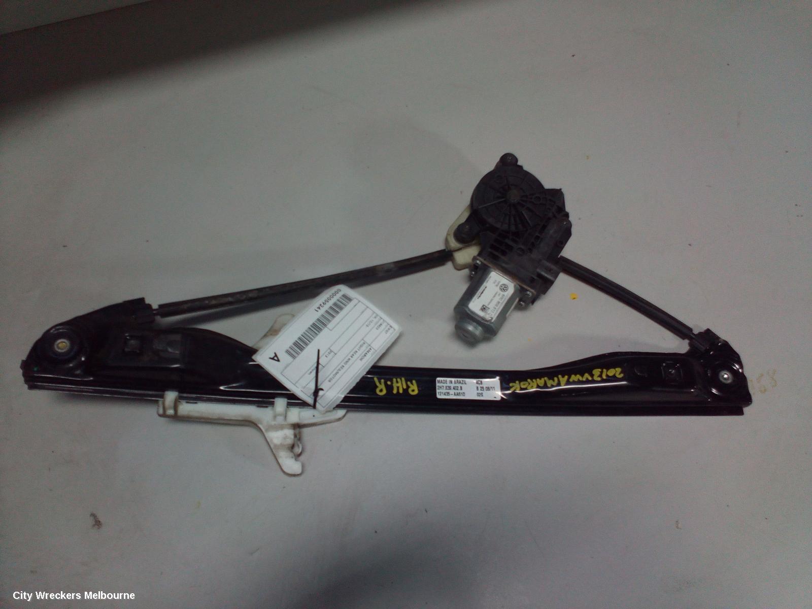 VOLKSWAGEN AMAROK RIGHT REAR WND REG/MOTOR, 2H, 12/2010 ONWARDS - Image 1
