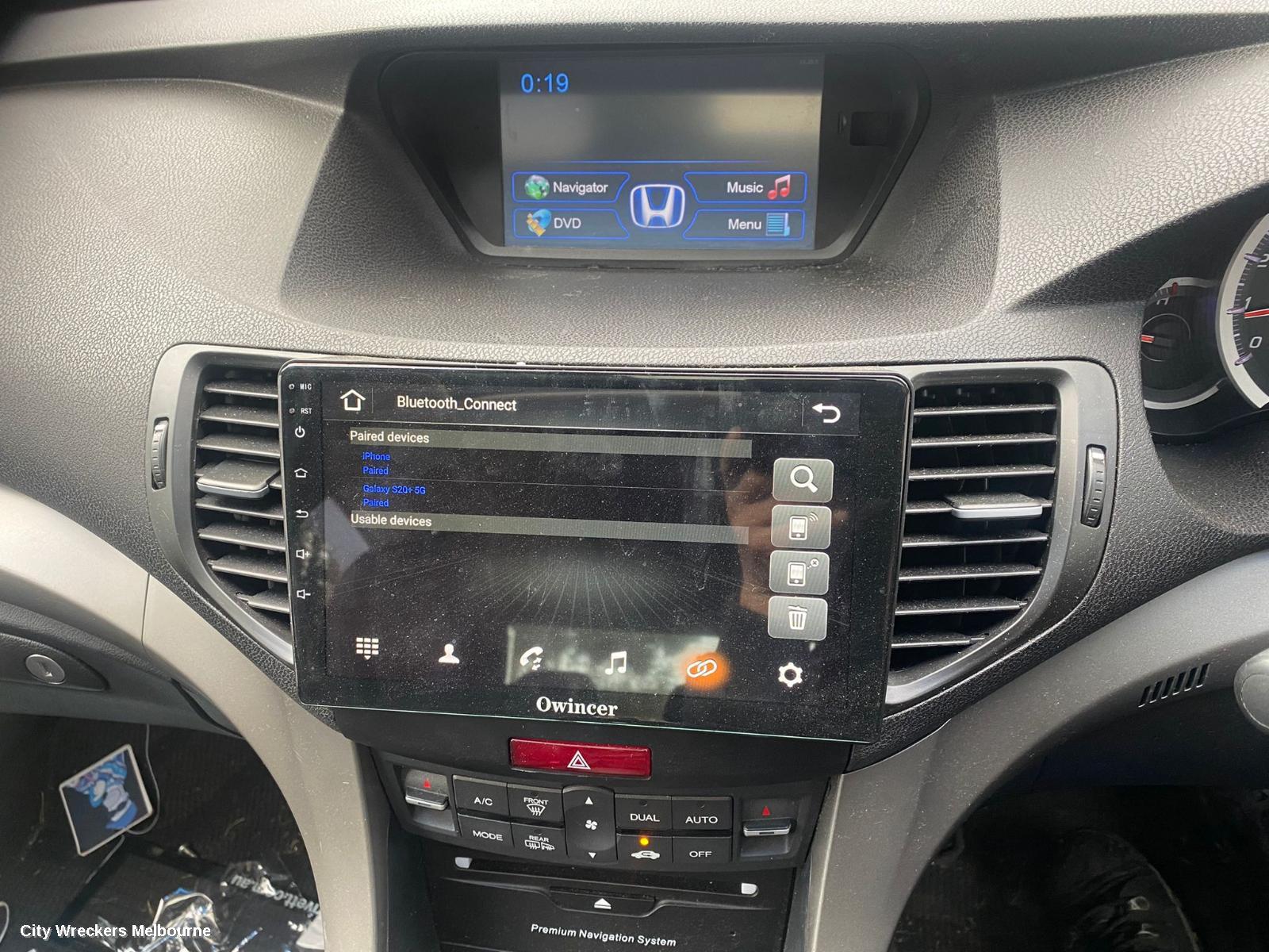 HONDA ACCORD RADIO/CD/DVD/SAT/TV, DISPLAY UNIT, SAT NAV TYPE, 8TH GEN, EURO (VIN JHMCU), 06/2008 - 12/2015 - Image 2