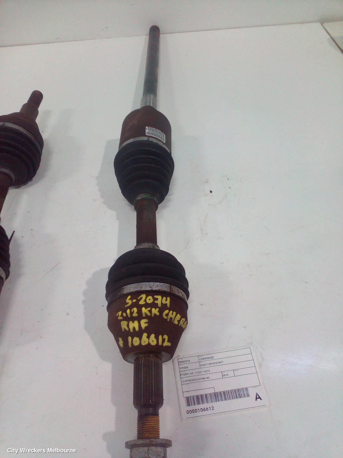 JEEP CHEROKEE RIGHT DRIVESHAFT, FRONT, KK, 11/2007 - 10/2012 - Image 2