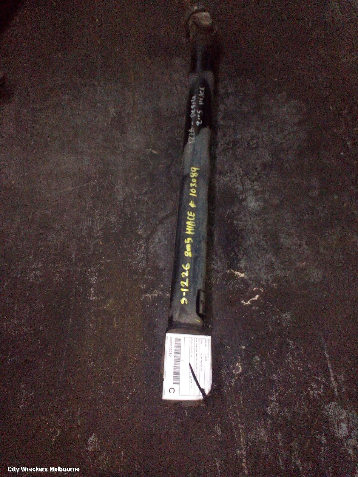 TOYOTA HIACE REAR DRIVE SHAFT, KDH, LWB/SWB, MANUAL T/M, DIESEL, 03/2005 - 04/2019 - Image 2