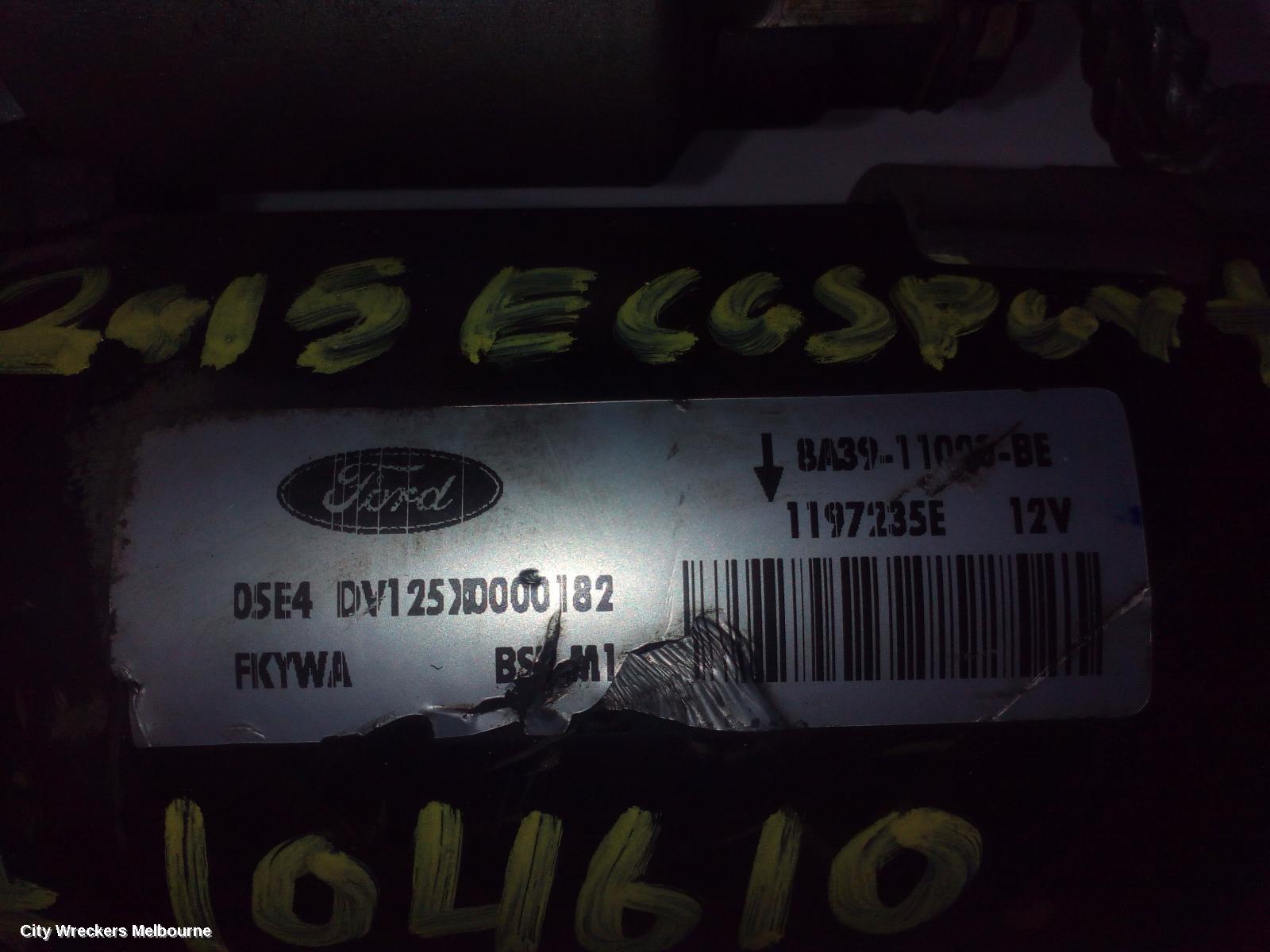 FORD ECOSPORT STARTER, PETROL, 1.5, BK, 11/2013 - 09/2017 - Image 3