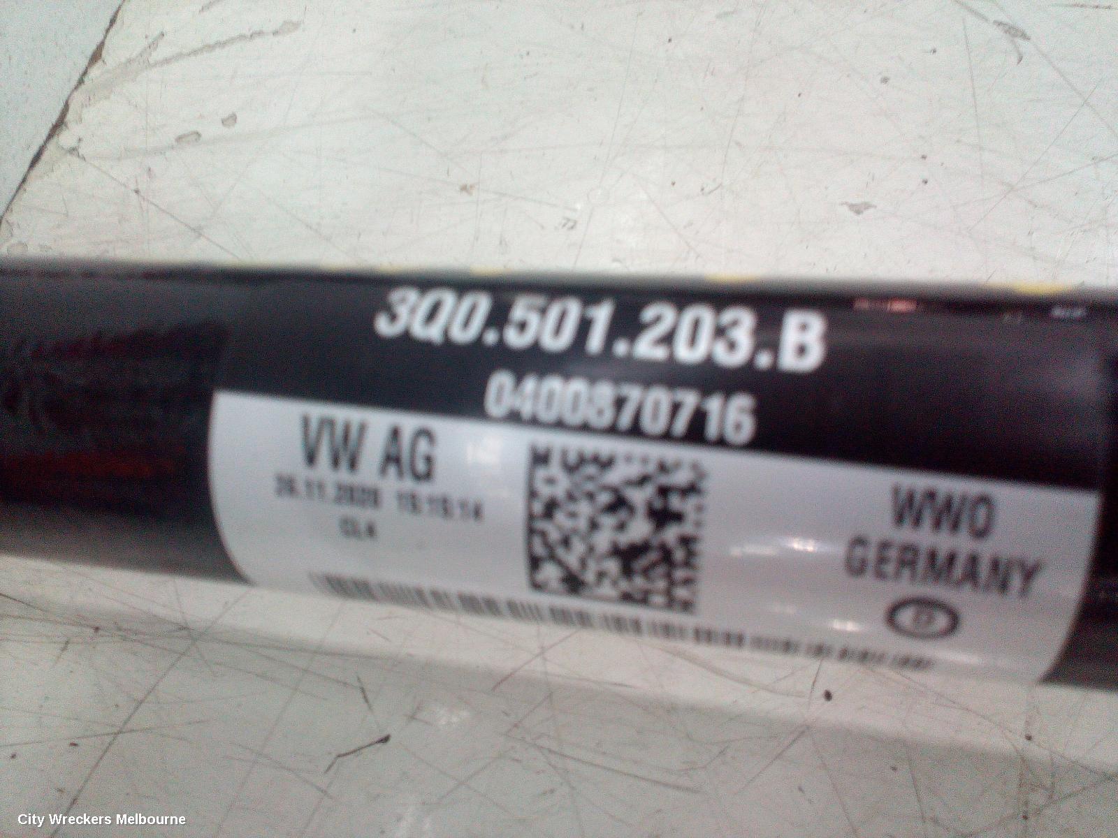 VOLKSWAGEN TIGUAN LEFT DRIVESHAFT, REAR, 5NA, ALLSPACE, 07/2018 ONWARDS - Image 1