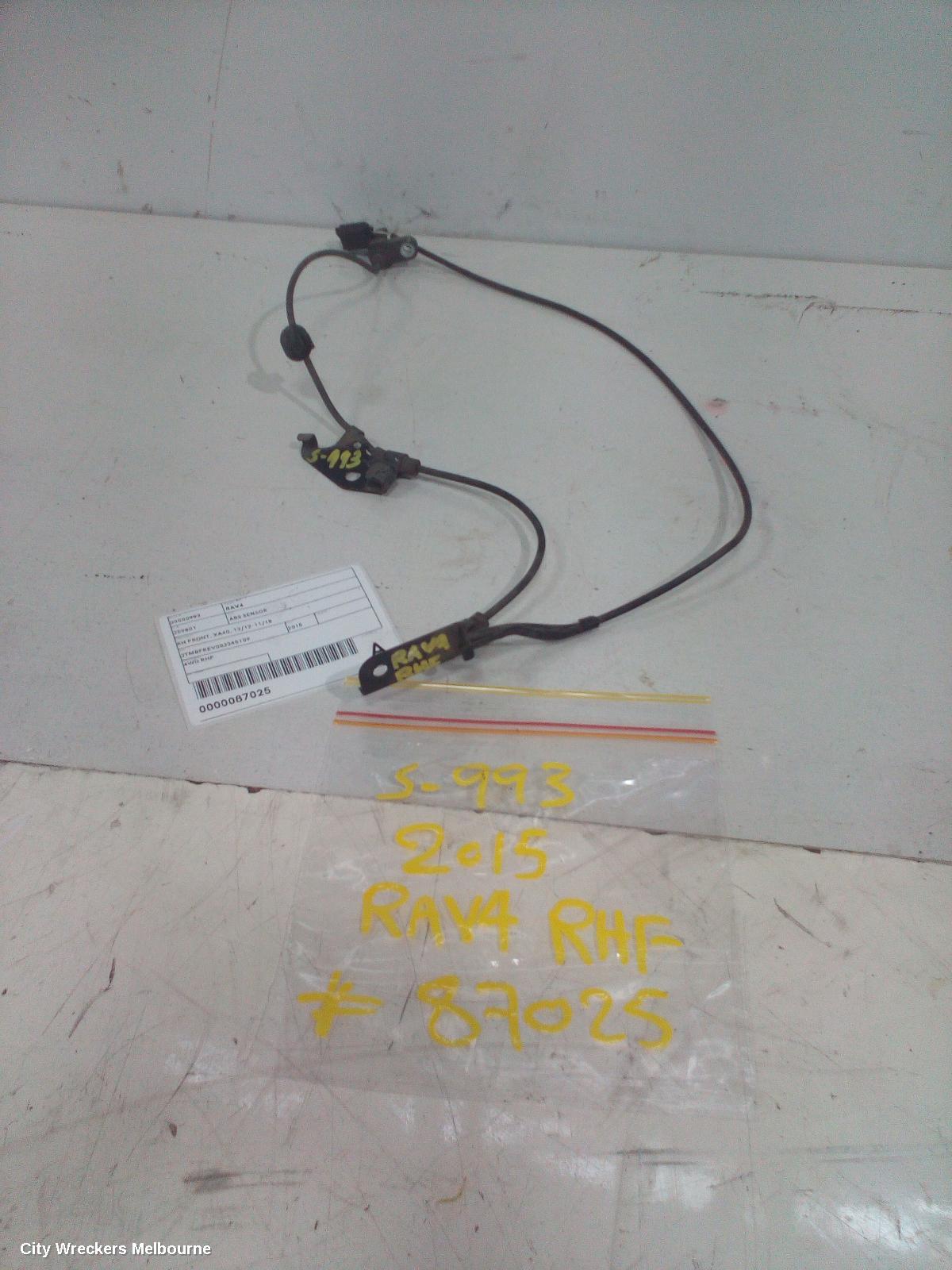 TOYOTA RAV4 ABS SENSOR, RH FRONT, XA40, 12/2012 - 11/2018 - Image 2